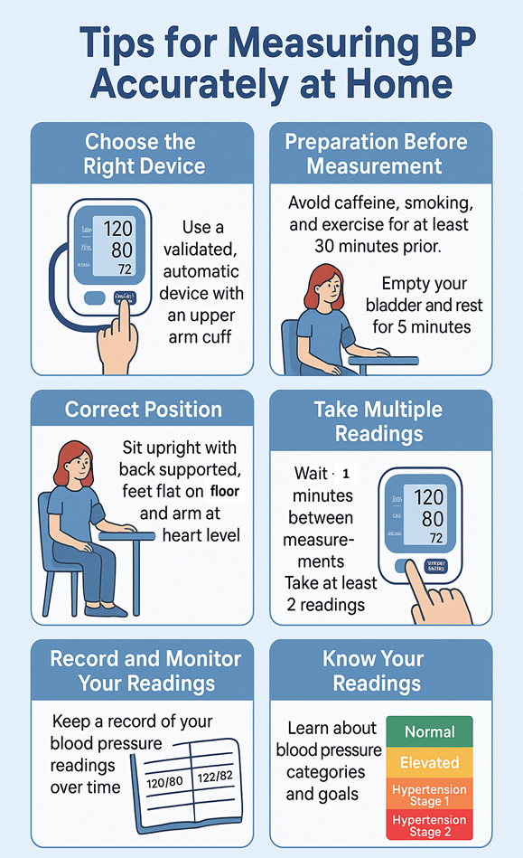 Tips for measuring BP Accurately at Home