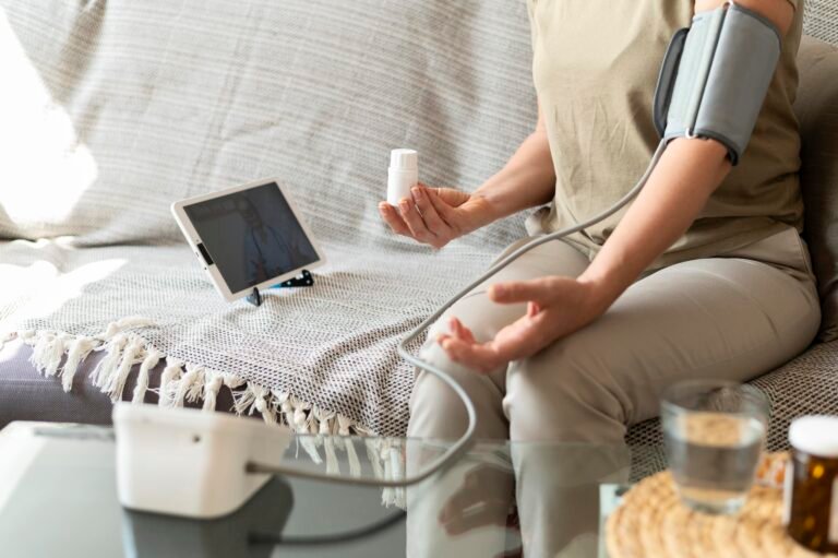 Patient monitoring blood pressure