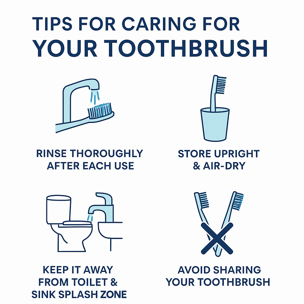 Tips for caring for toothbrush