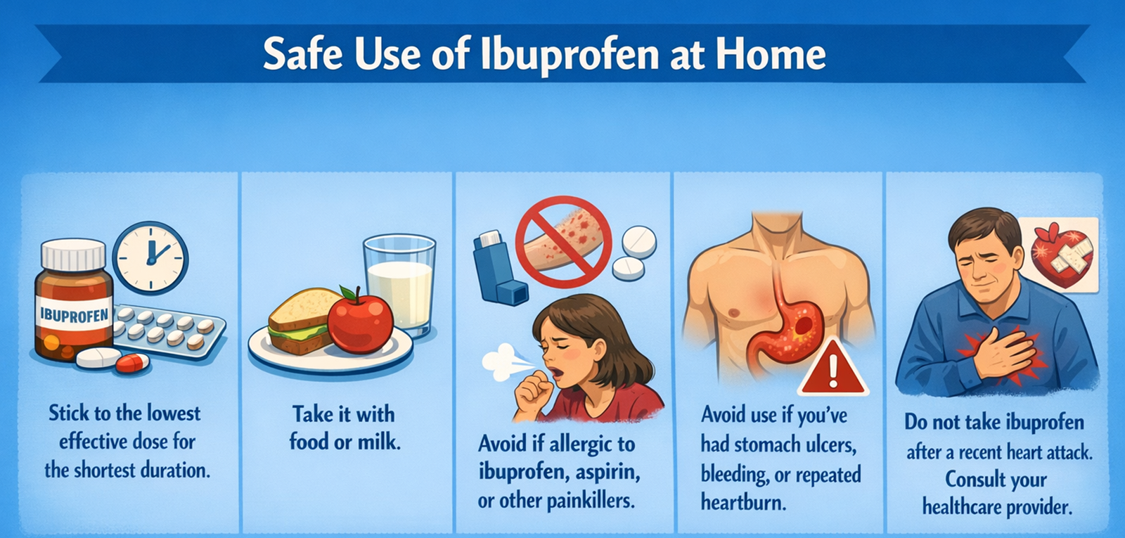 Safe use of Ibuprofen at Home