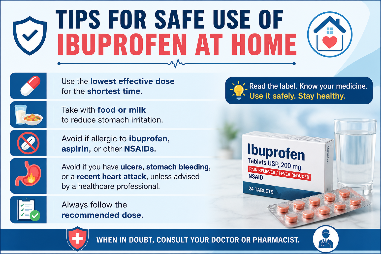 Tips for Safe use of IBuprofen at Home