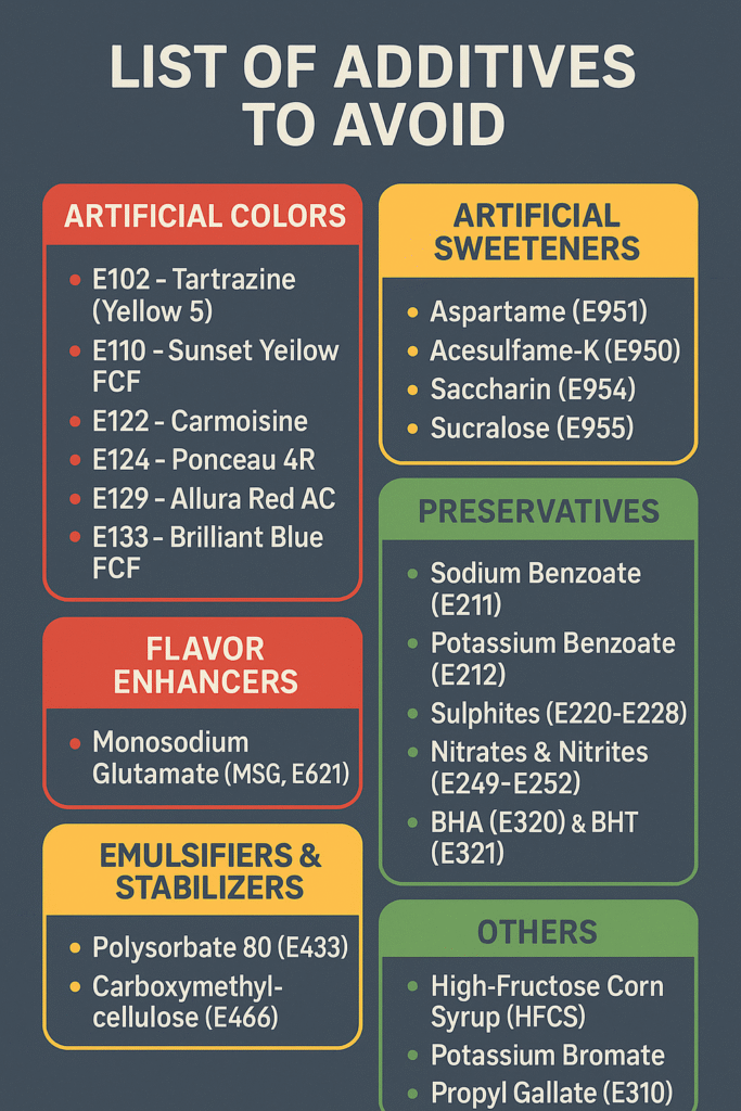 Food Additives to Avoid
