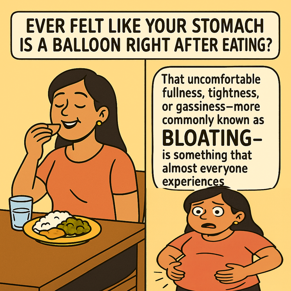 Image showing Bloating after Meal