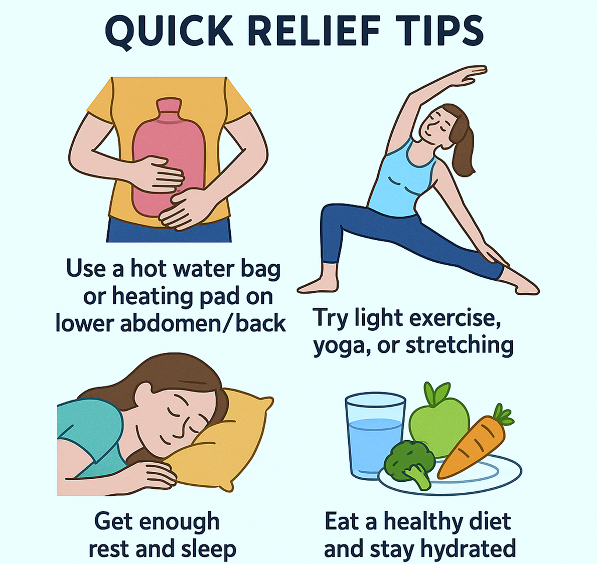 Dysmenorrhea Quick Relief Tips