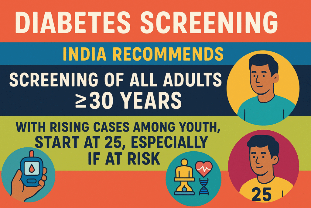 India's official recommendations for Diabetes Screening