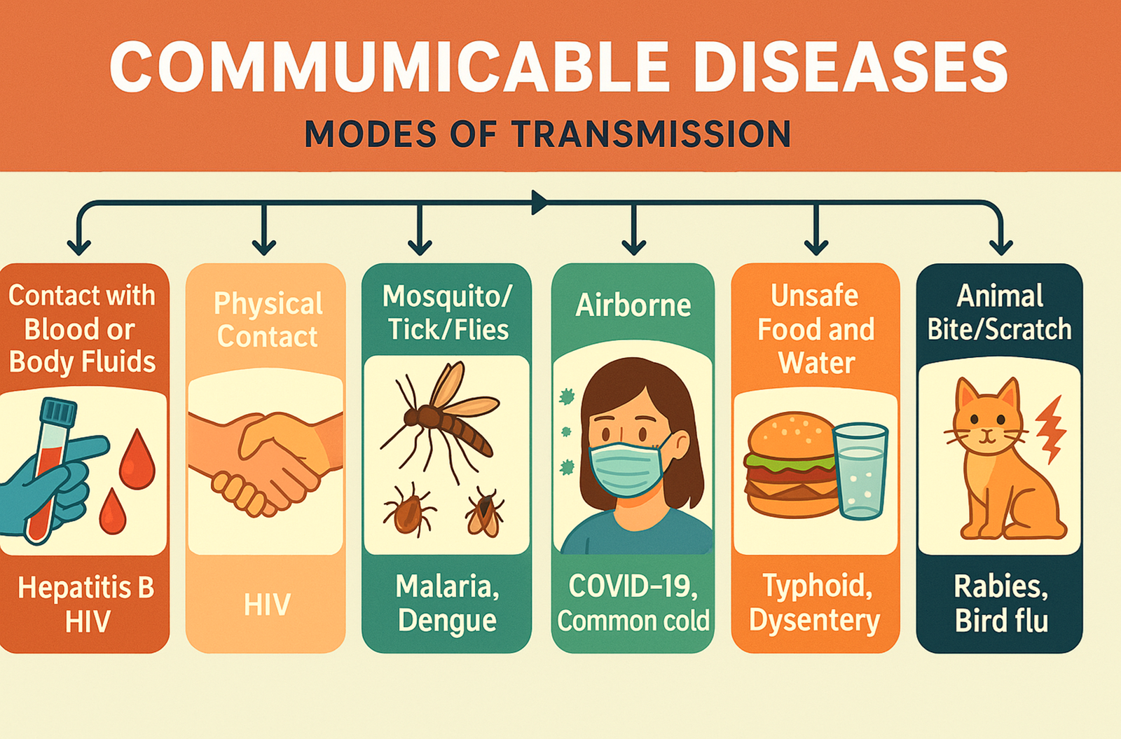 Modes of Transmission of Communicable Diseases