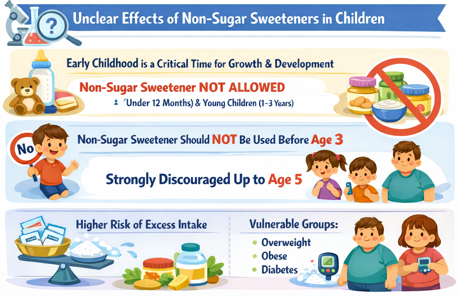 Non-sugar sweeteners and children
