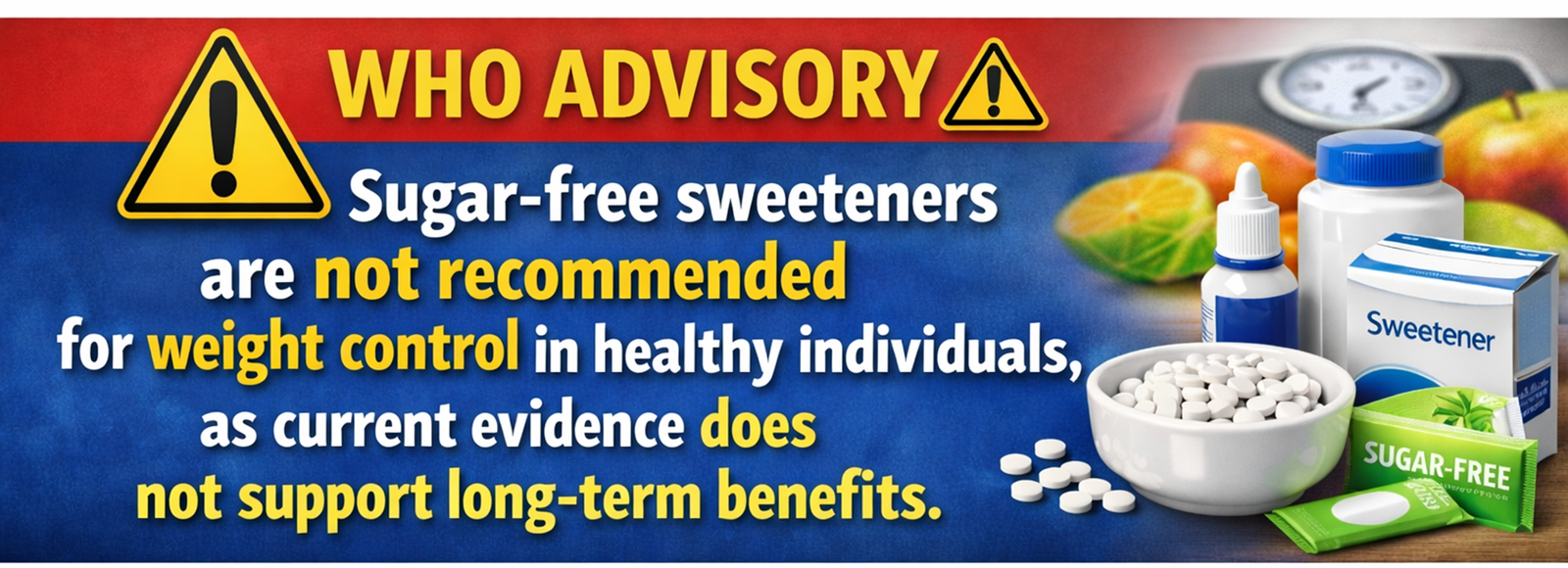 Sugar-Free Sweeteners advisory