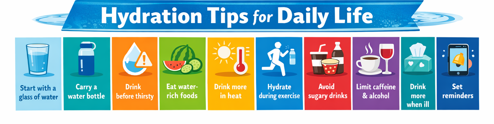 Ten Simple Tips to Drink More Water Daily