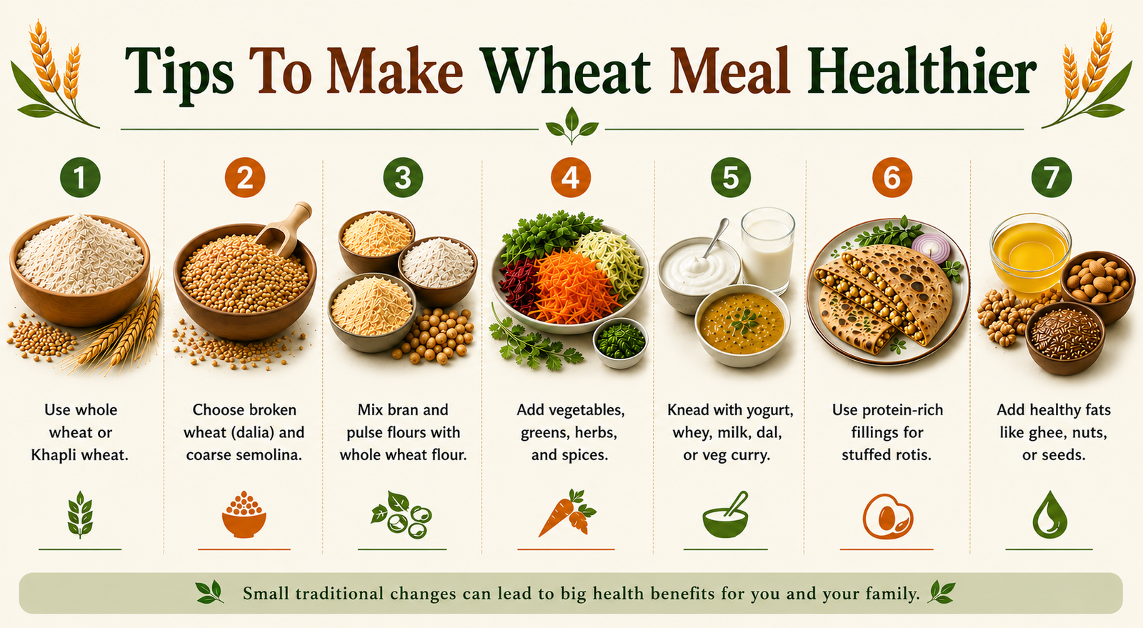Tips to make Wheat Meal Healthier