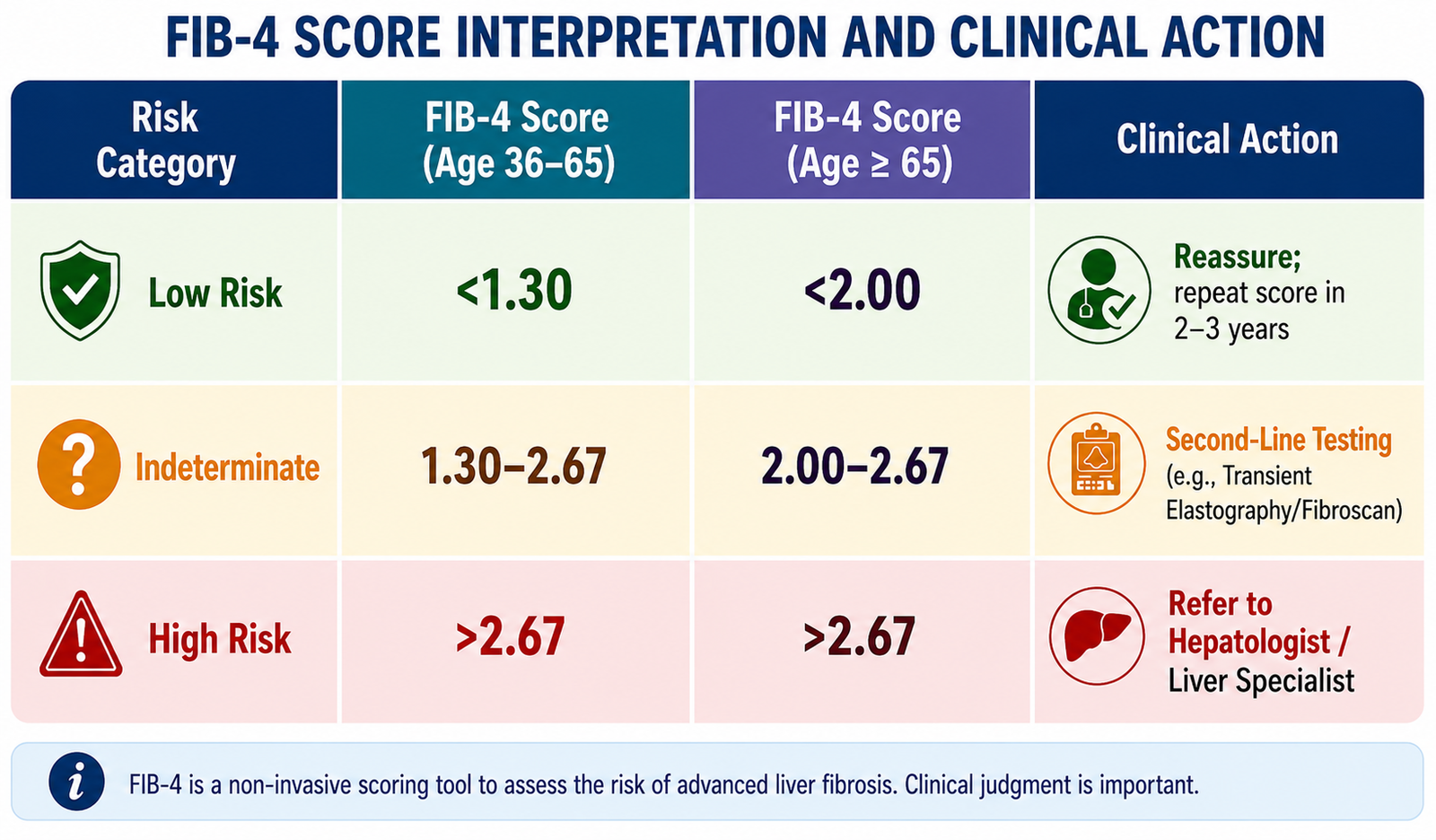 Fib-4 Index and Risk of Fibrosis